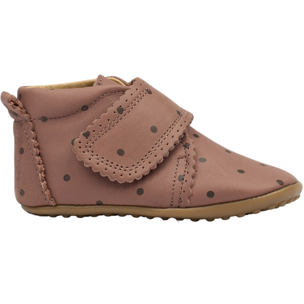 POM POM Beginners™ Velcro Scallops Slippers Vintage Rose Dot