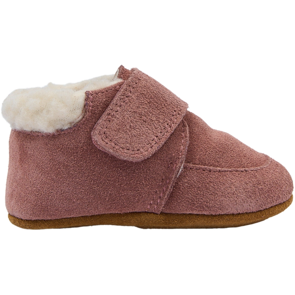POM POM Beginners Velcro Shepherd Slippers Withered Rose