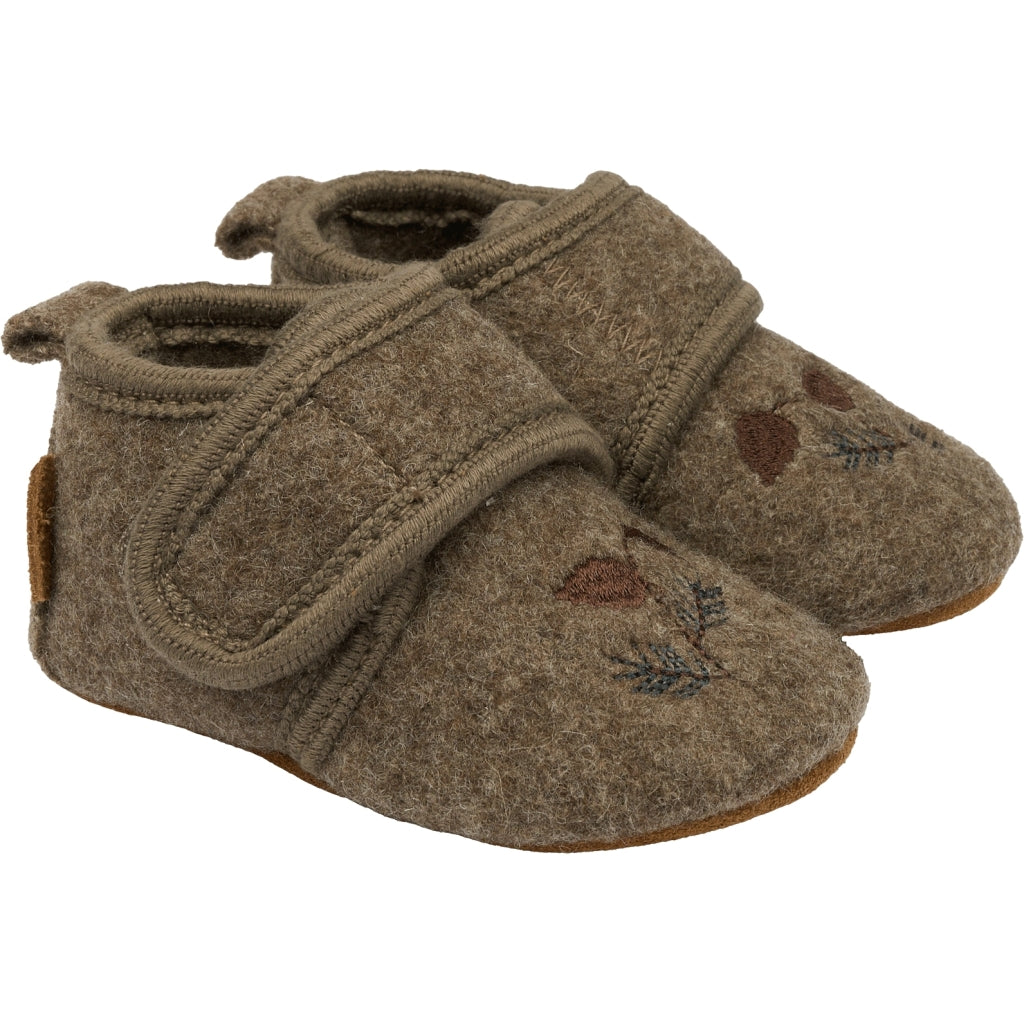 POM POM Beginners™ Wool Embroidery Slippers Melange Denver