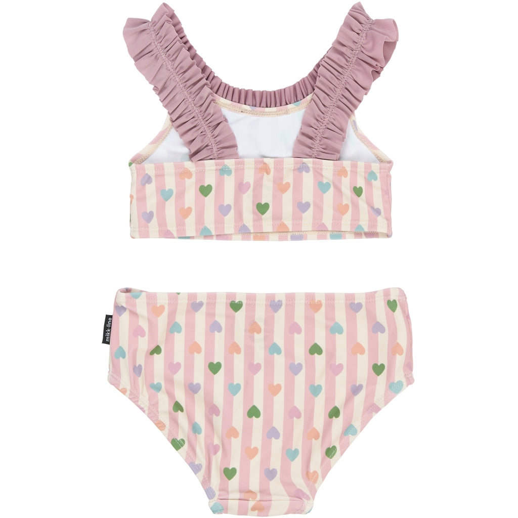Mikk-Line Bikini (Mønstret) Badetøj Heart AOP