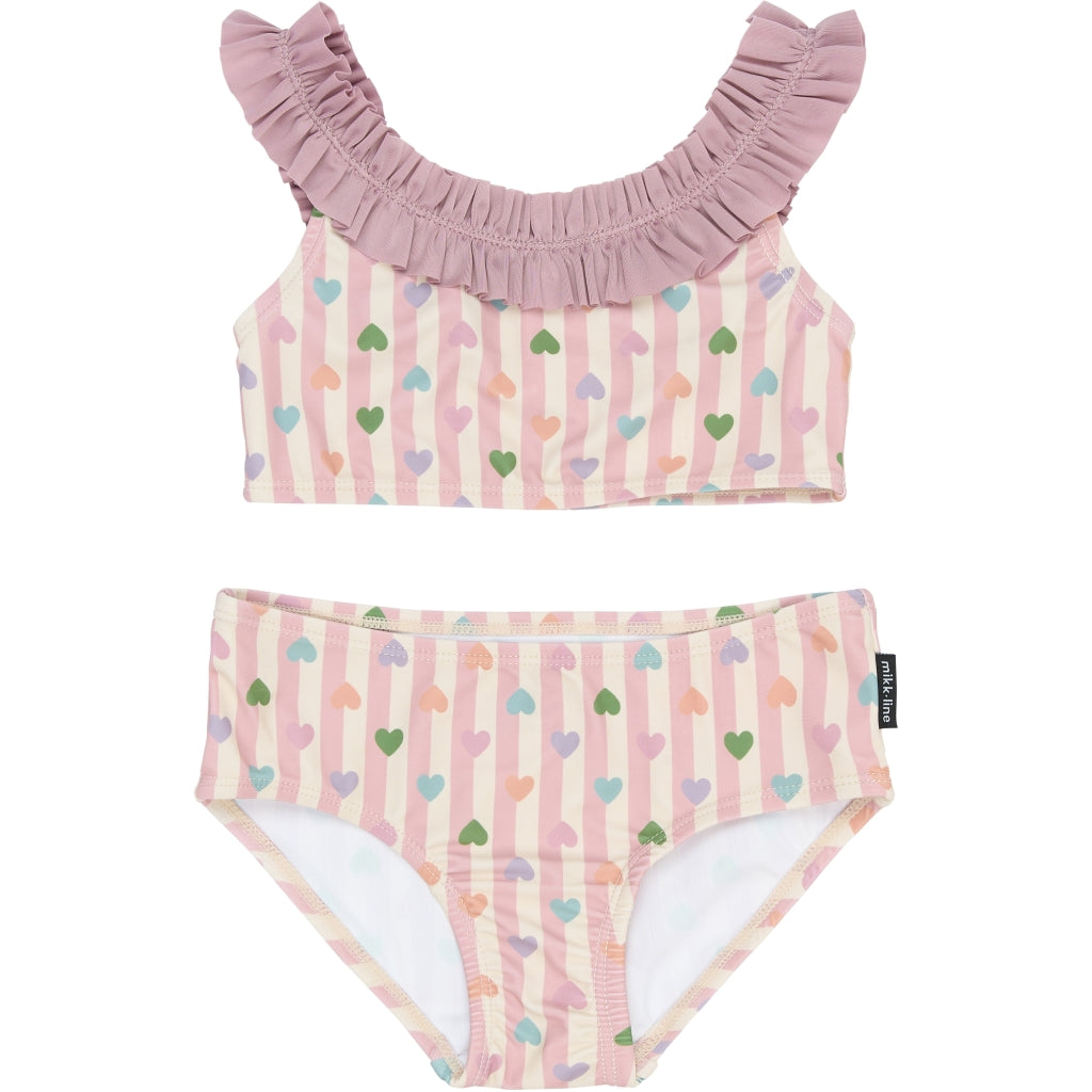 Mikk-Line Bikini (Mønstret) Badetøj Heart AOP