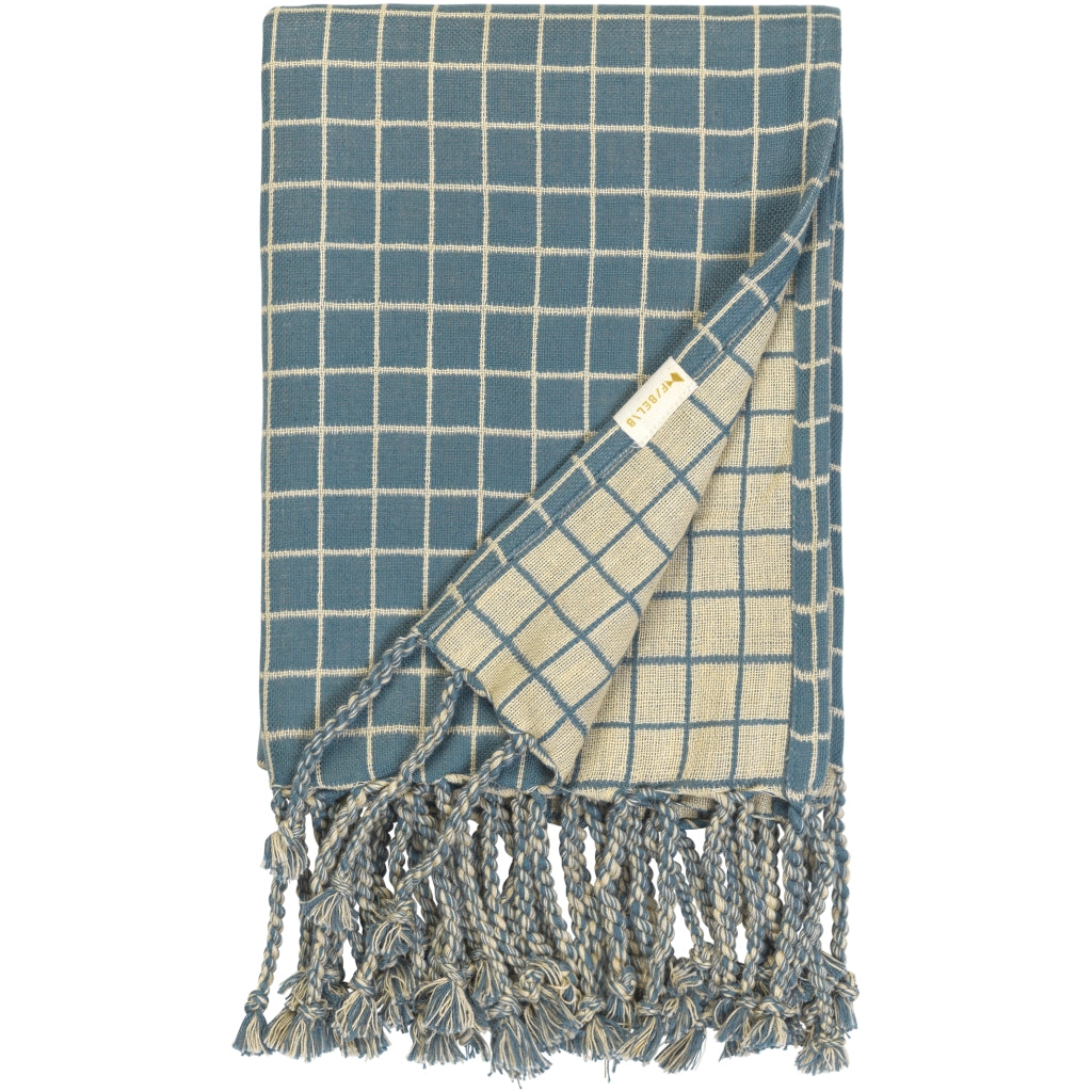 Fabelab Blanket - Grid Blankets Blue Spruce