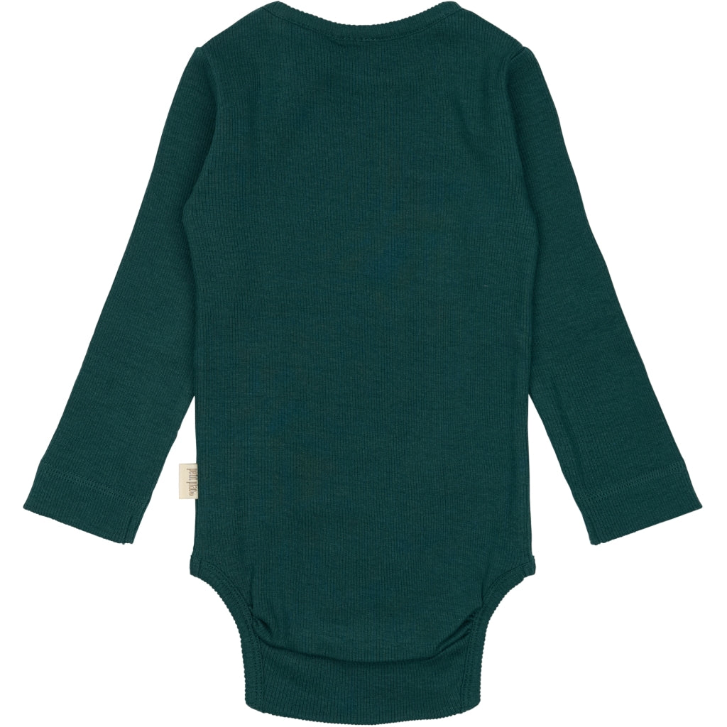 PETIT PIAO Body L/S Modal Bodystockings Dark Sea