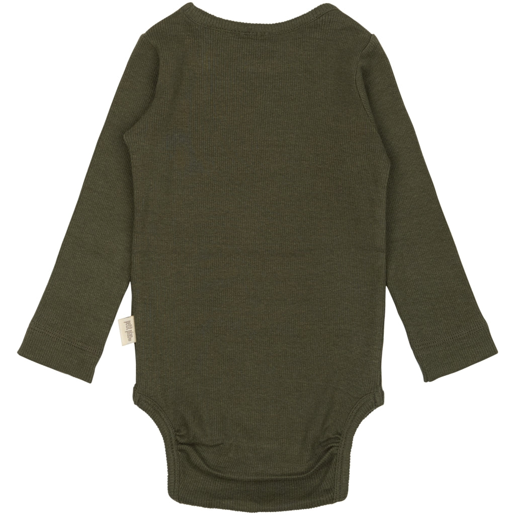 PETIT PIAO Body L/S Modal Bodystockings Green Leaf