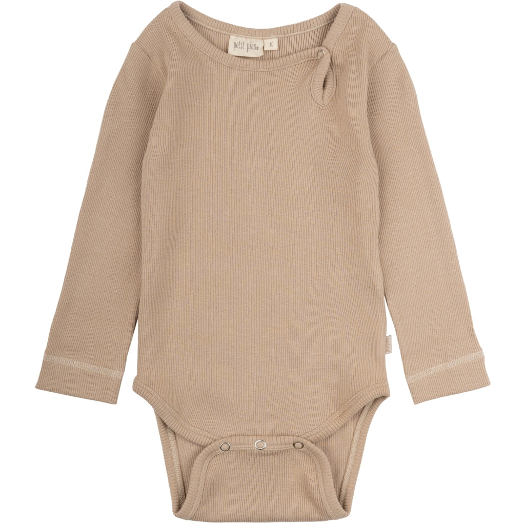PETIT PIAO Body L/S Modal Bodystockings Light Sand
