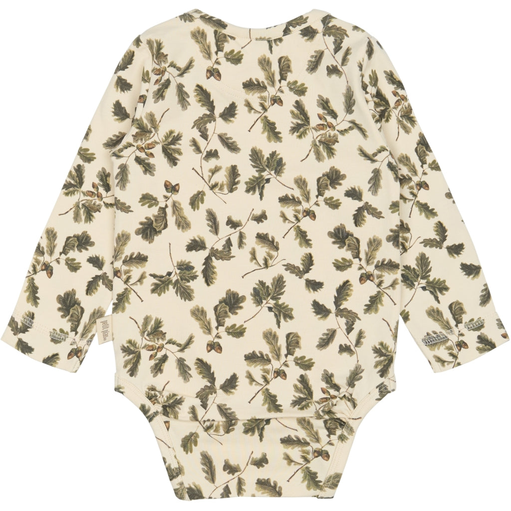 PETIT PIAO Body L/S Printed Bodystockings Oak