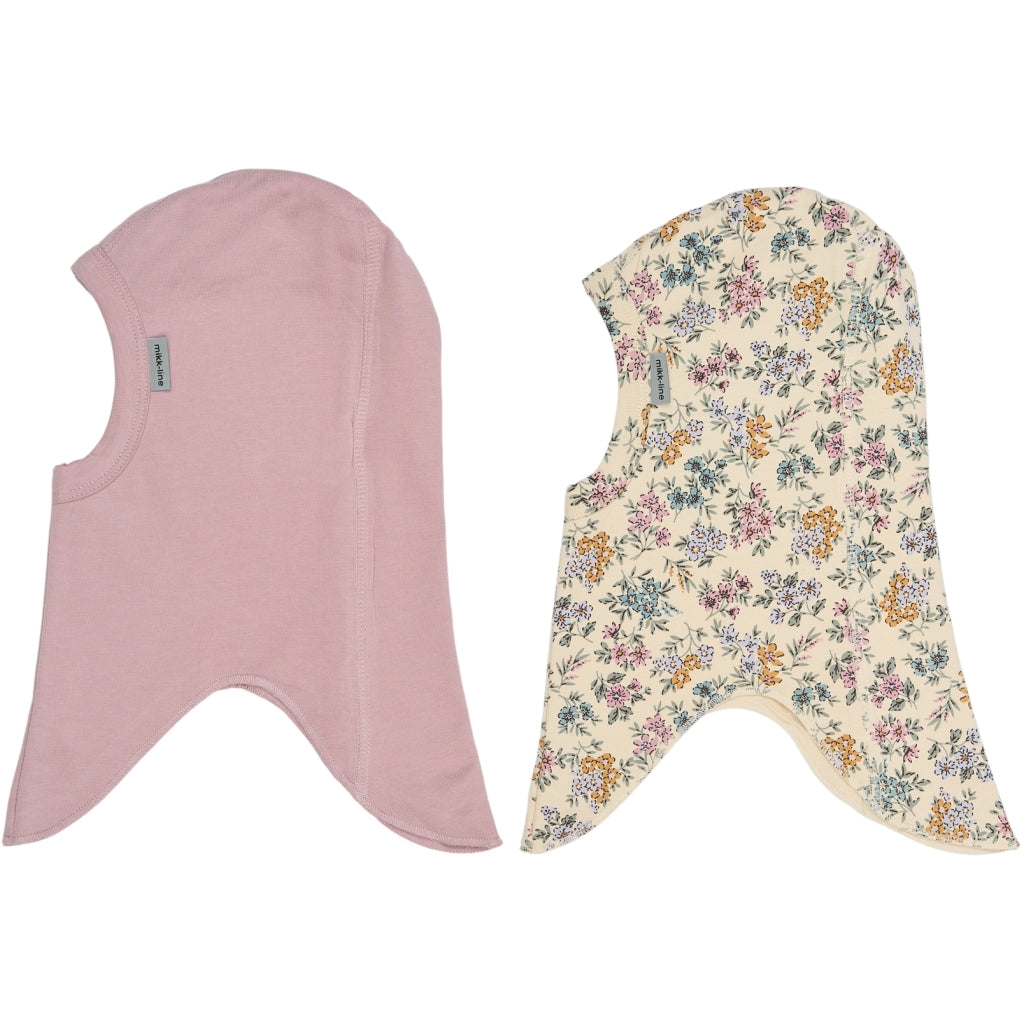 Mikk-Line Bomuld Elefanthue (2 Pak) Huer Mauve Shadows