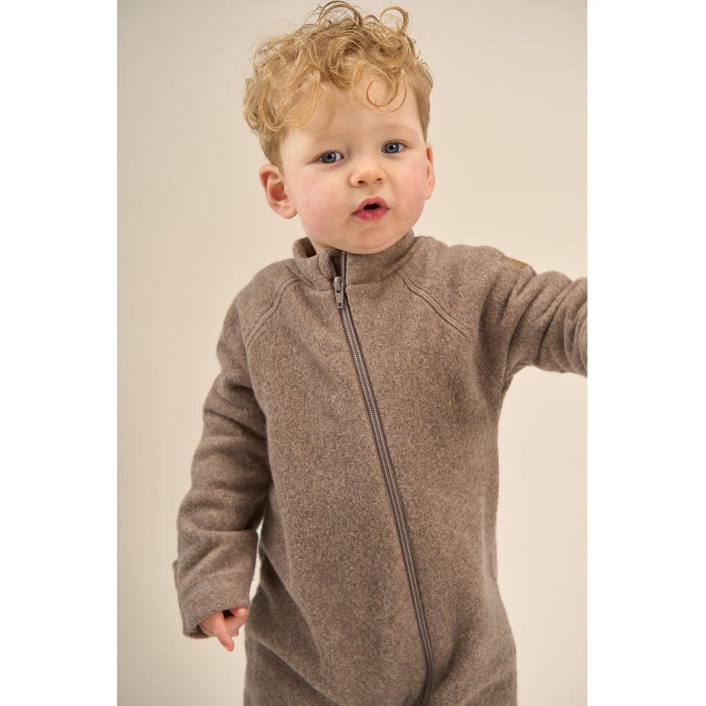 Mikk-Line Bomuld Fleece Baby Heldragt Heldragter Melange Denver