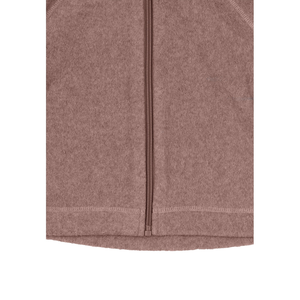 Mikk-Line Bomuld Fleece Baby Jakke Cardigan Burlwood Melange