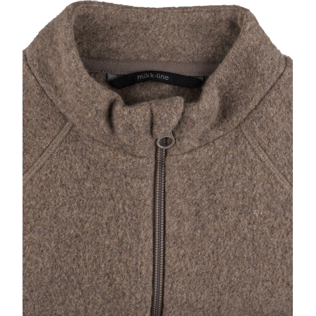 Mikk-Line Bomuld Fleece Baby Jakke Cardigan Melange Denver