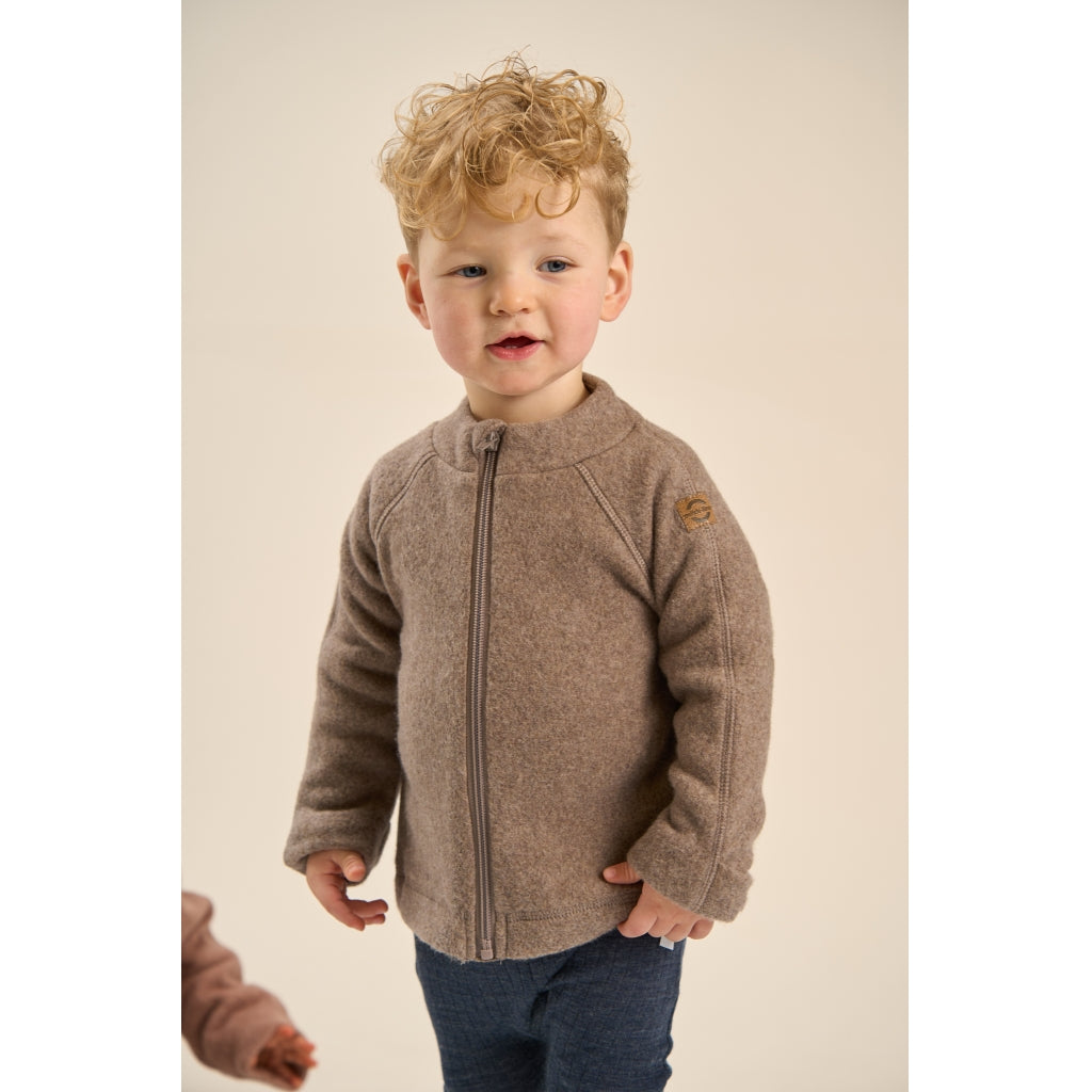 Mikk-Line Bomuld Fleece Baby Jakke Cardigan Melange Denver