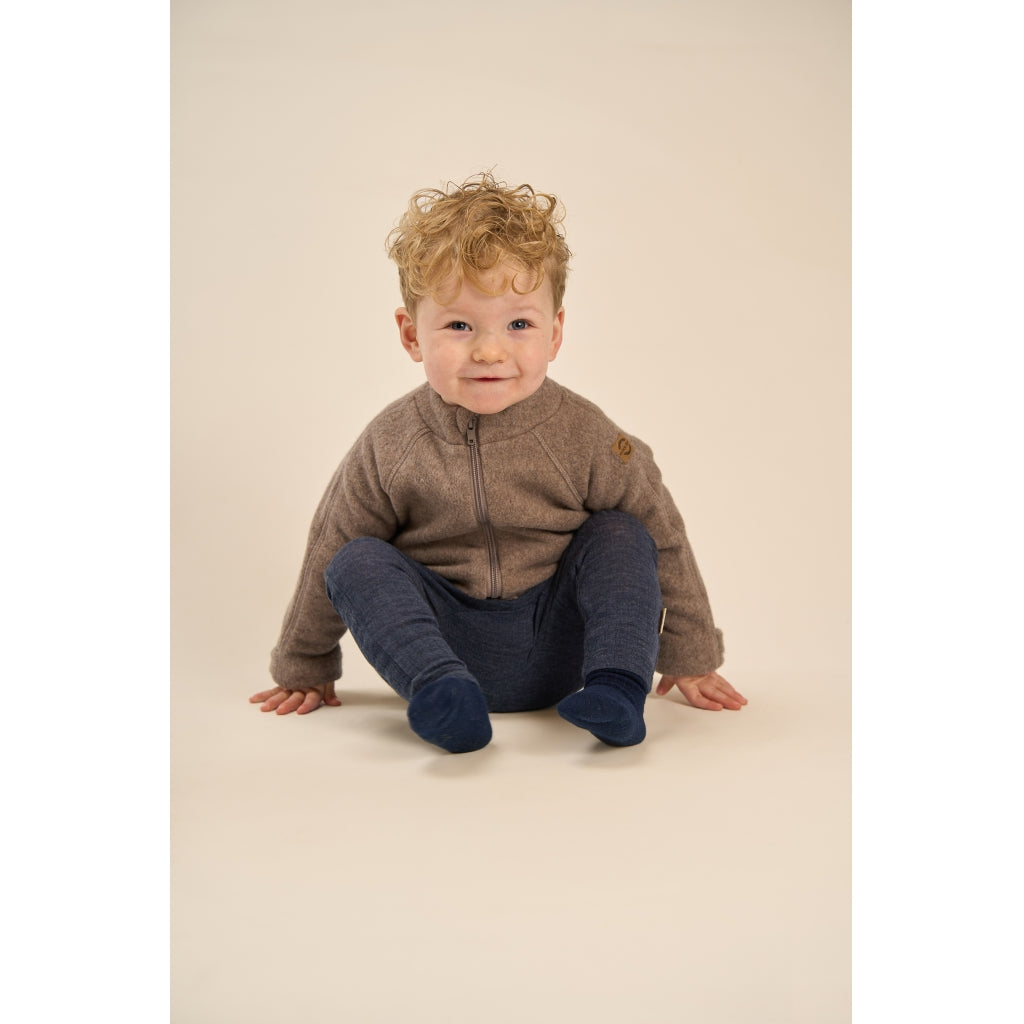Mikk-Line Bomuld Fleece Baby Jakke Cardigan Melange Denver