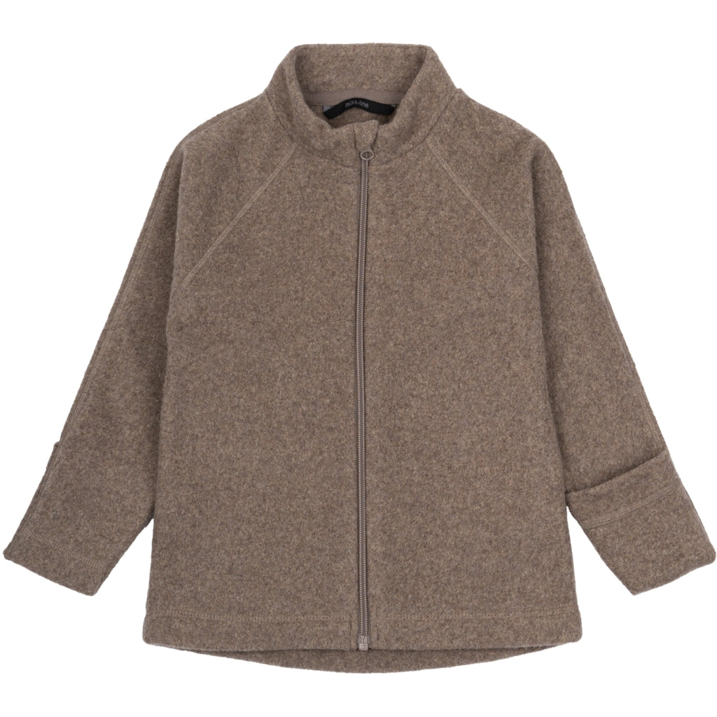 Mikk-Line Bomuld Fleece Baby Jakke Cardigan Melange Denver