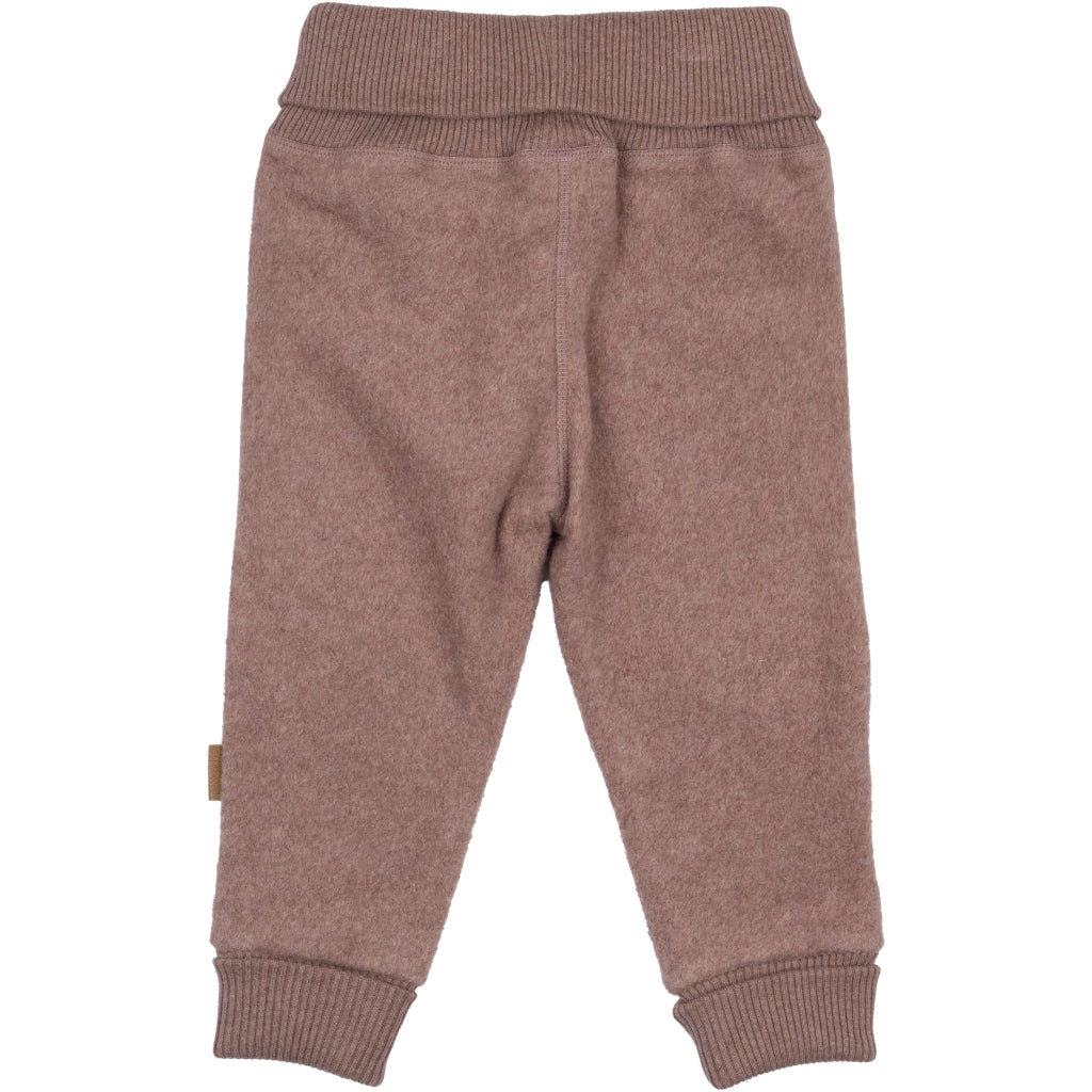 Mikk-Line Bomuld Fleece Bukser Bukser Burlwood Melange