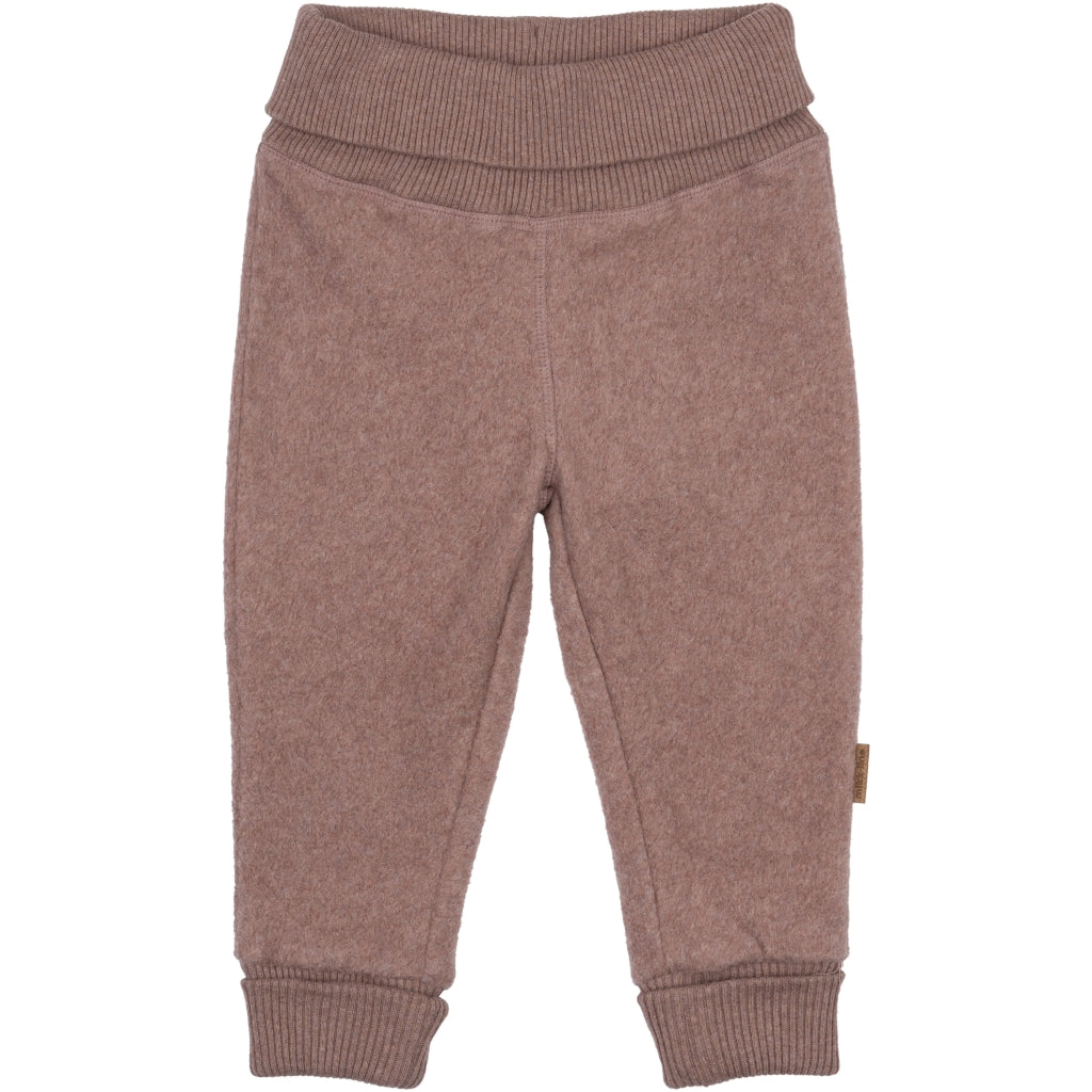 Mikk-Line Bomuld Fleece Bukser Bukser Burlwood Melange