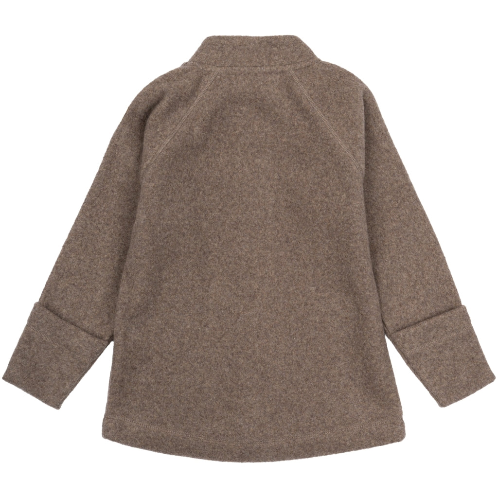 Mikk-Line Bomuld Fleece Jakke Cardigan Melange Denver