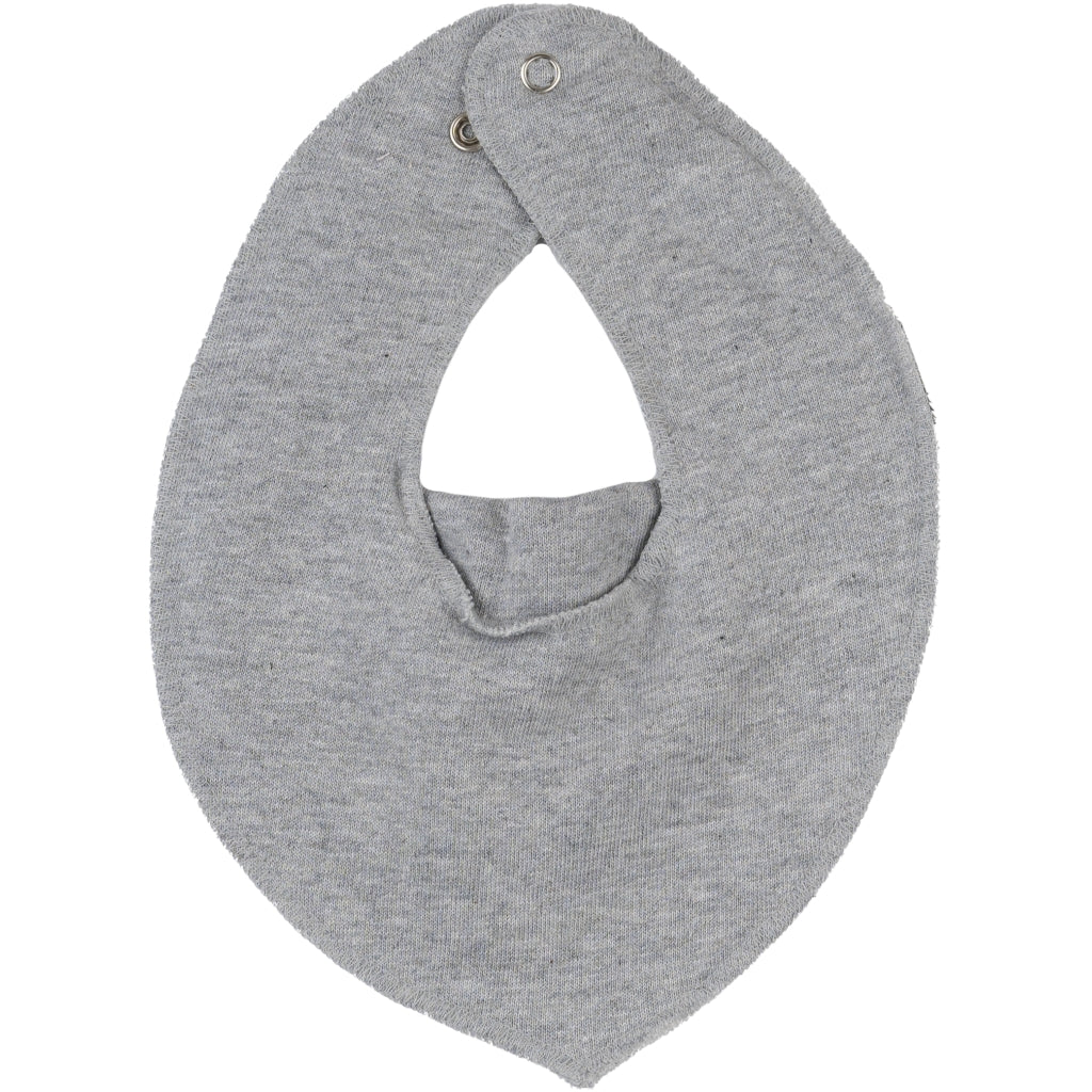 Mikk-Line Bomuld Hagesmæk (Trekantet) Hagesmække og savlesmække Light Grey Melange