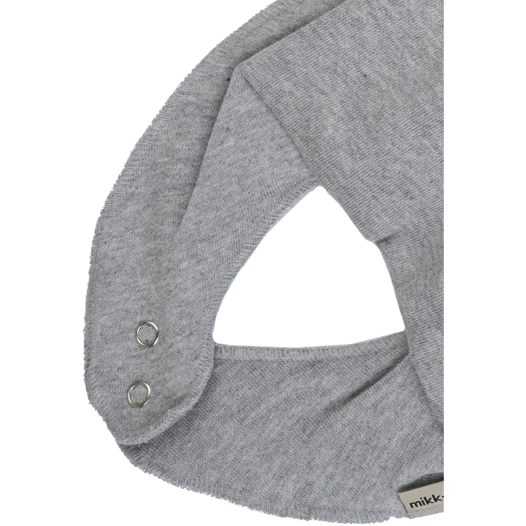 Mikk-Line Bomuld Hagesmæk (Trekantet) Hagesmække og savlesmække Light Grey Melange