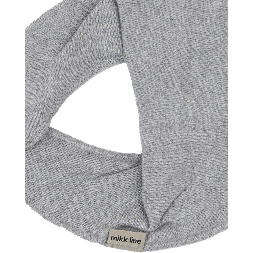 Mikk-Line Bomuld Hagesmæk (Trekantet) Hagesmække og savlesmække Light Grey Melange