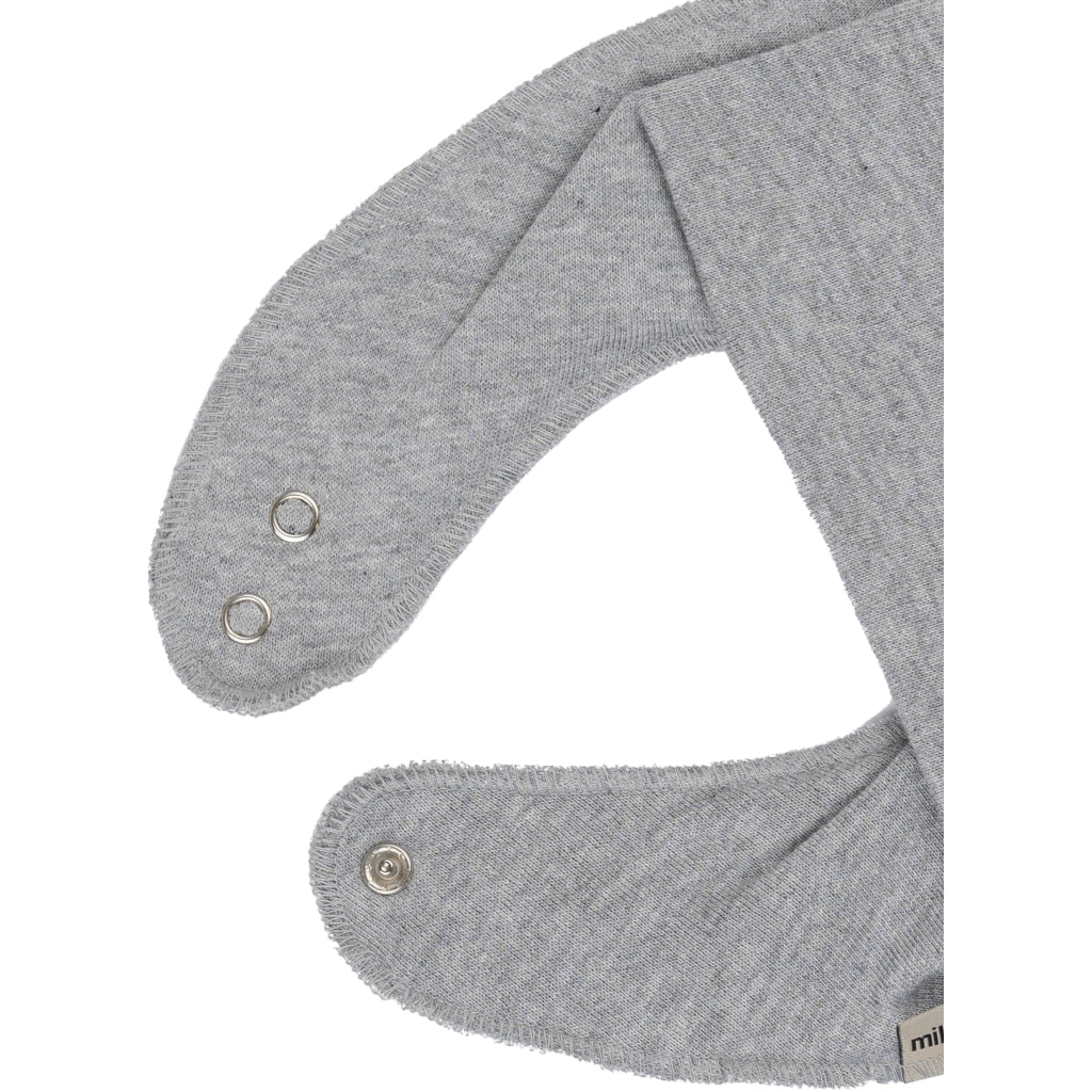Mikk-Line Bomuld Hagesmæk (Trekantet) Hagesmække og savlesmække Light Grey Melange