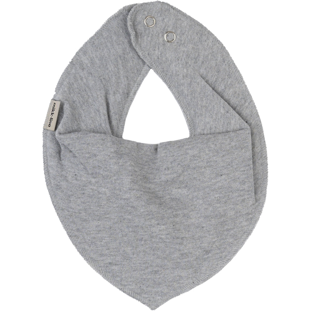 Mikk-Line Bomuld Hagesmæk (Trekantet) Hagesmække og savlesmække Light Grey Melange
