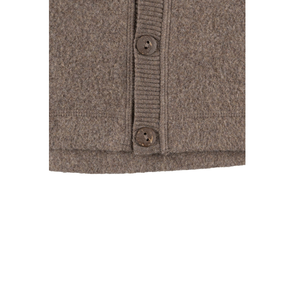 Mikk-Line Bomulds Fleece Cardigan (Hætte) Brushed Cotton Melange Denver