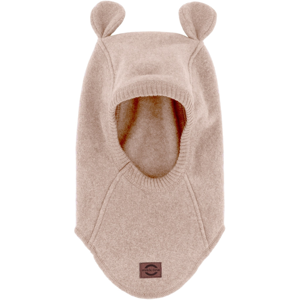 Mikk-Line Bomulds Fleece Elefanthue (Lange ører) Brushed Cotton Warm Taupe