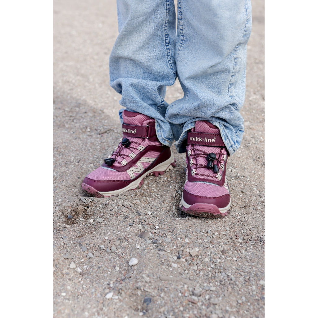 Mikk-Line Boot w. Velcro Sneakers Fushia