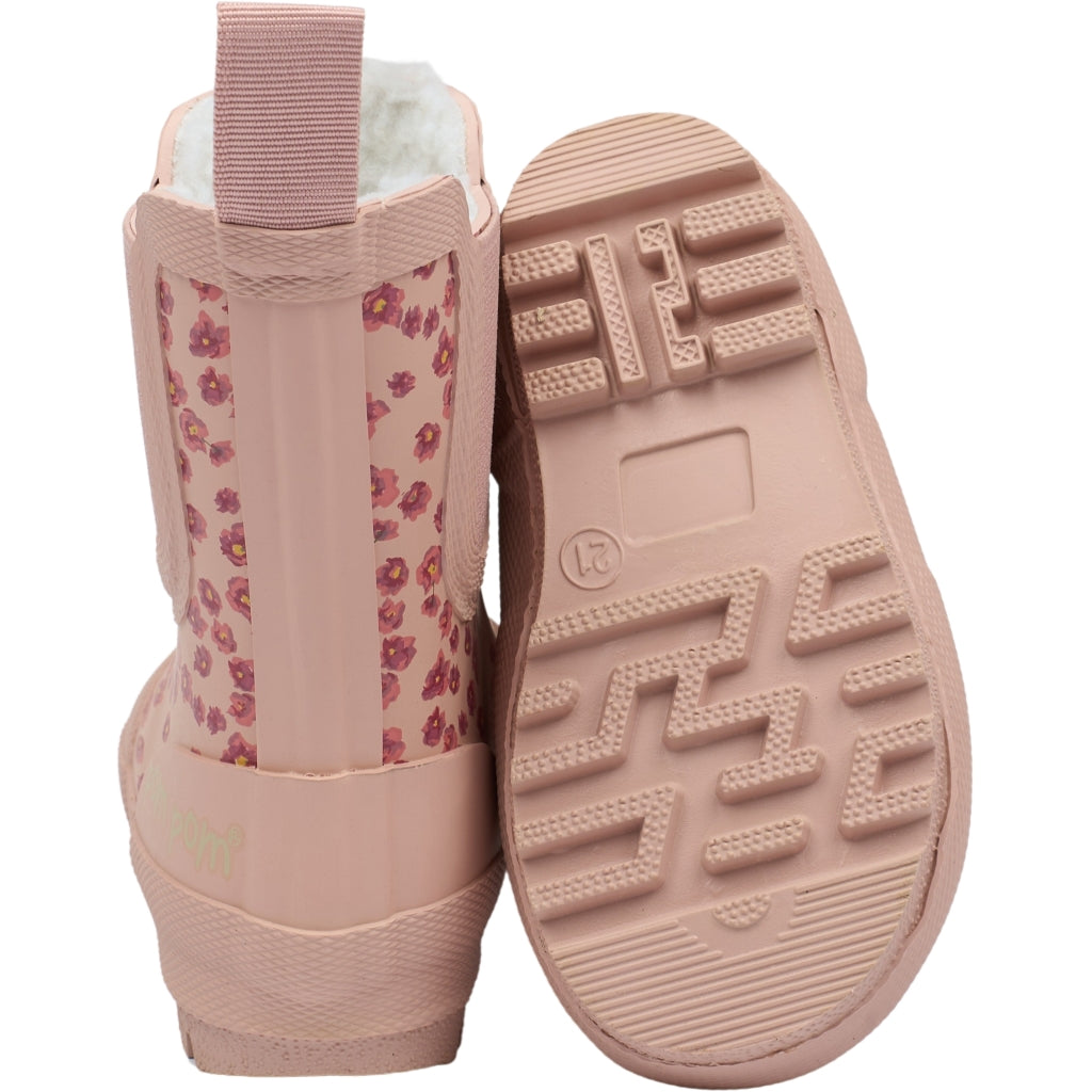 POM POM Brook GumBoots Thermo Ankle Rubber Boots Autumn Anemone Mini