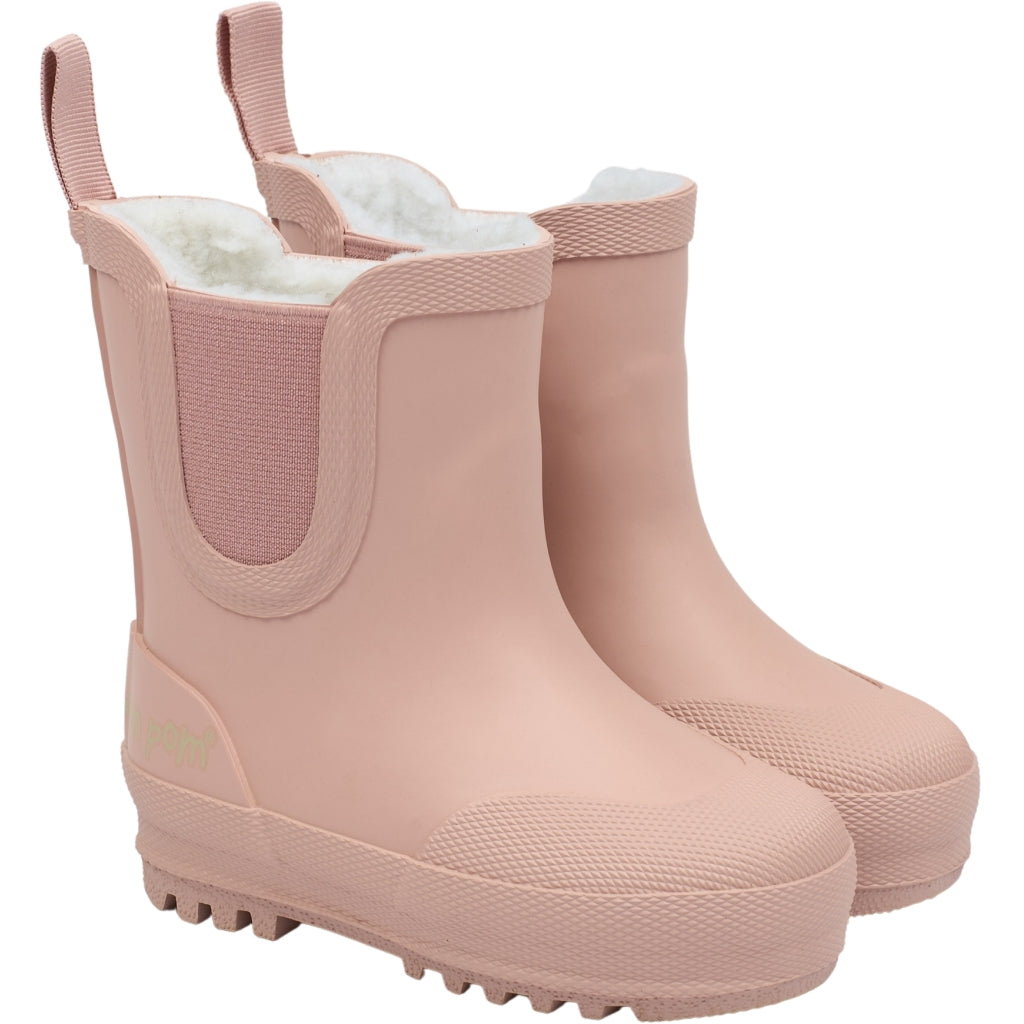 POM POM Brook GumBoots Thermo Ankle Rubber Boots Misty Rose