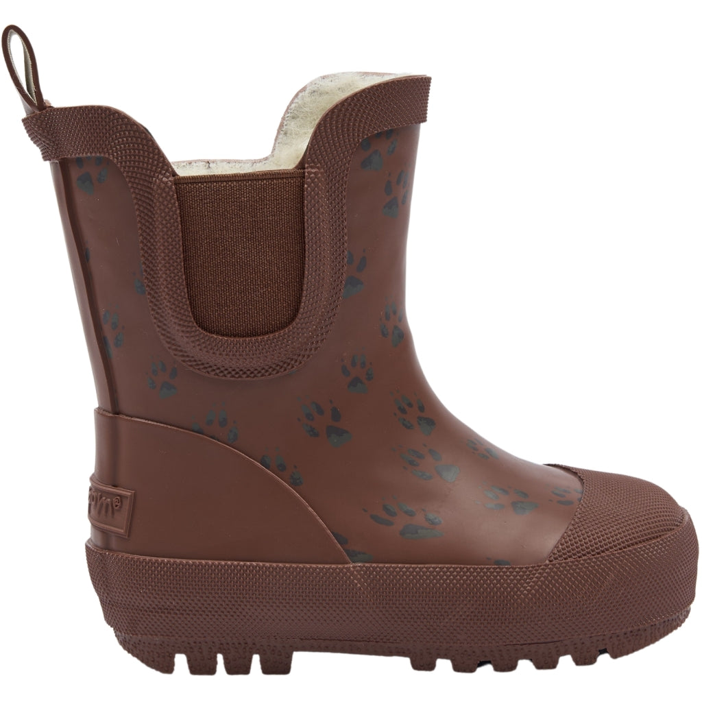 POM POM Brook GumBoots Thermo Ankle AOP Rubber Boots Tortoise Shell Paw AOP