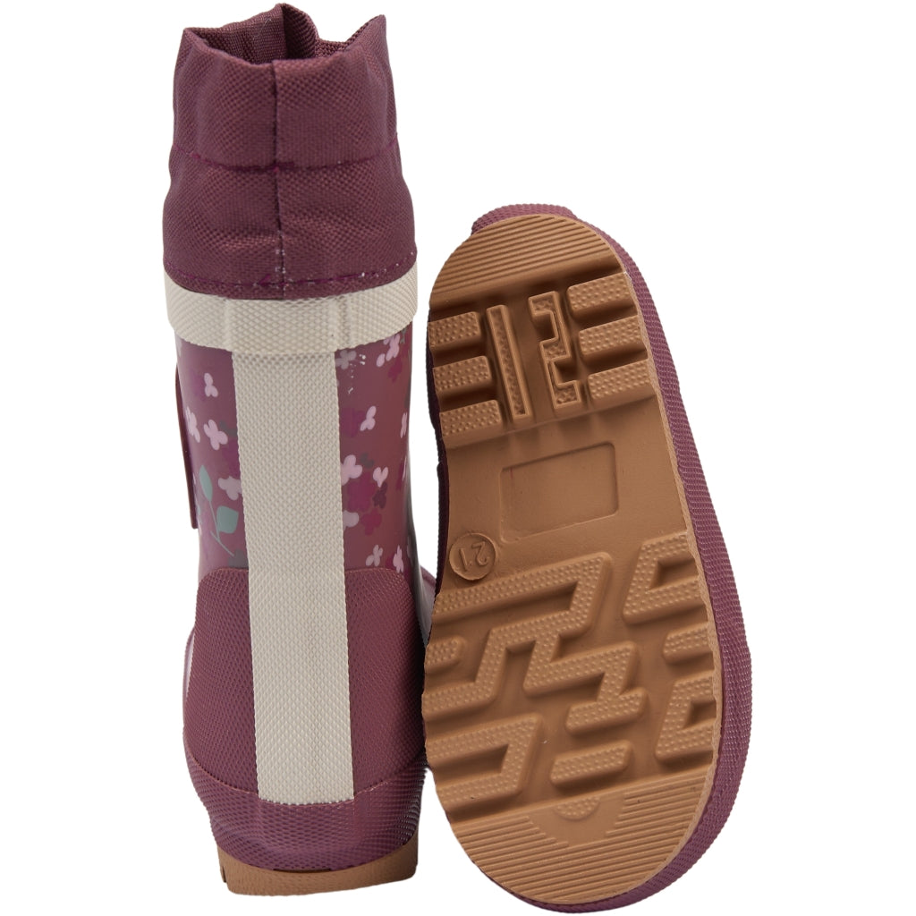 POM POM Brynn GumBoots Thermo AOP Rubber Boots Roan Rouge Hydranger AOP