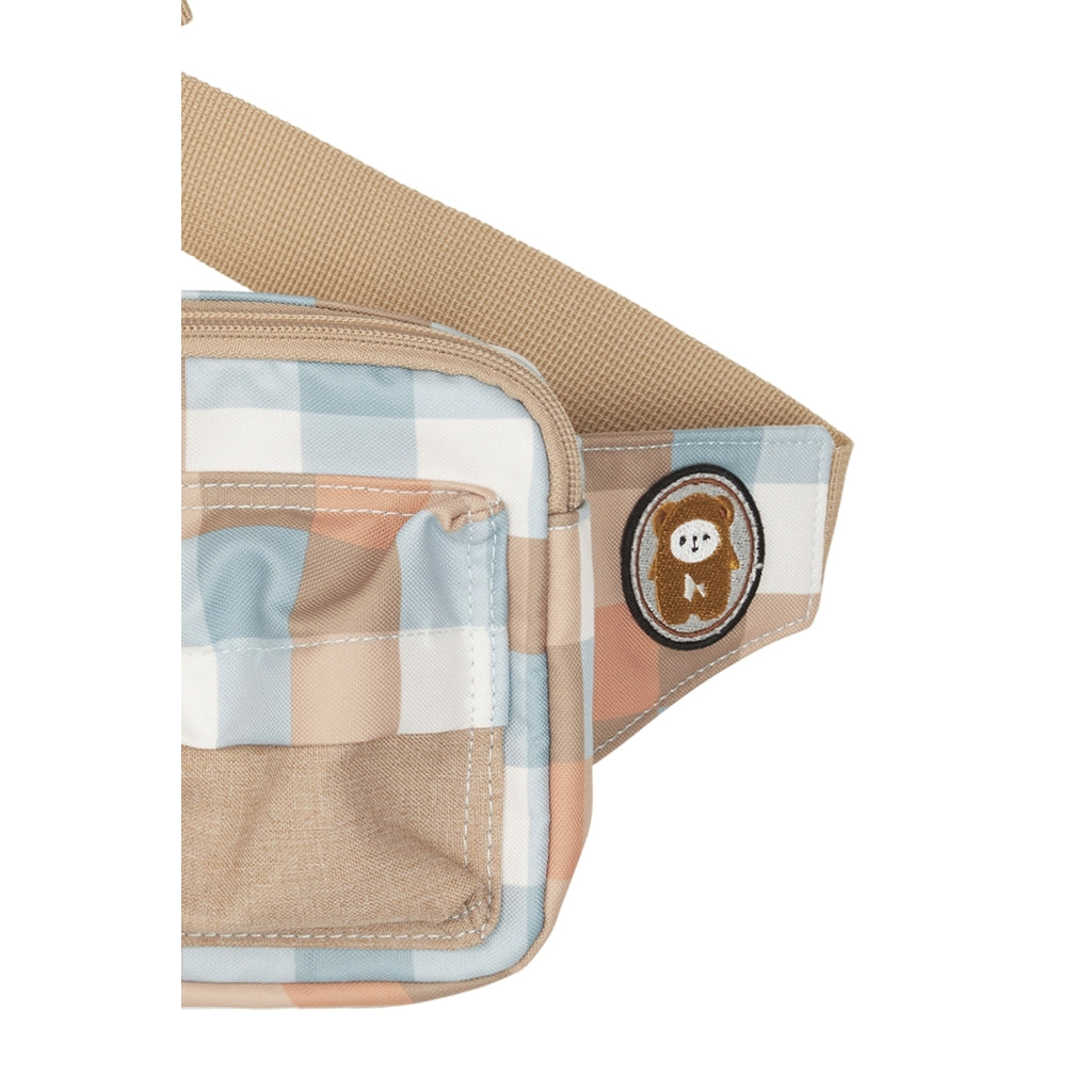 Fabelab Bum Bag - Cottage Blue Checks Bags & Backpacks Multi Print