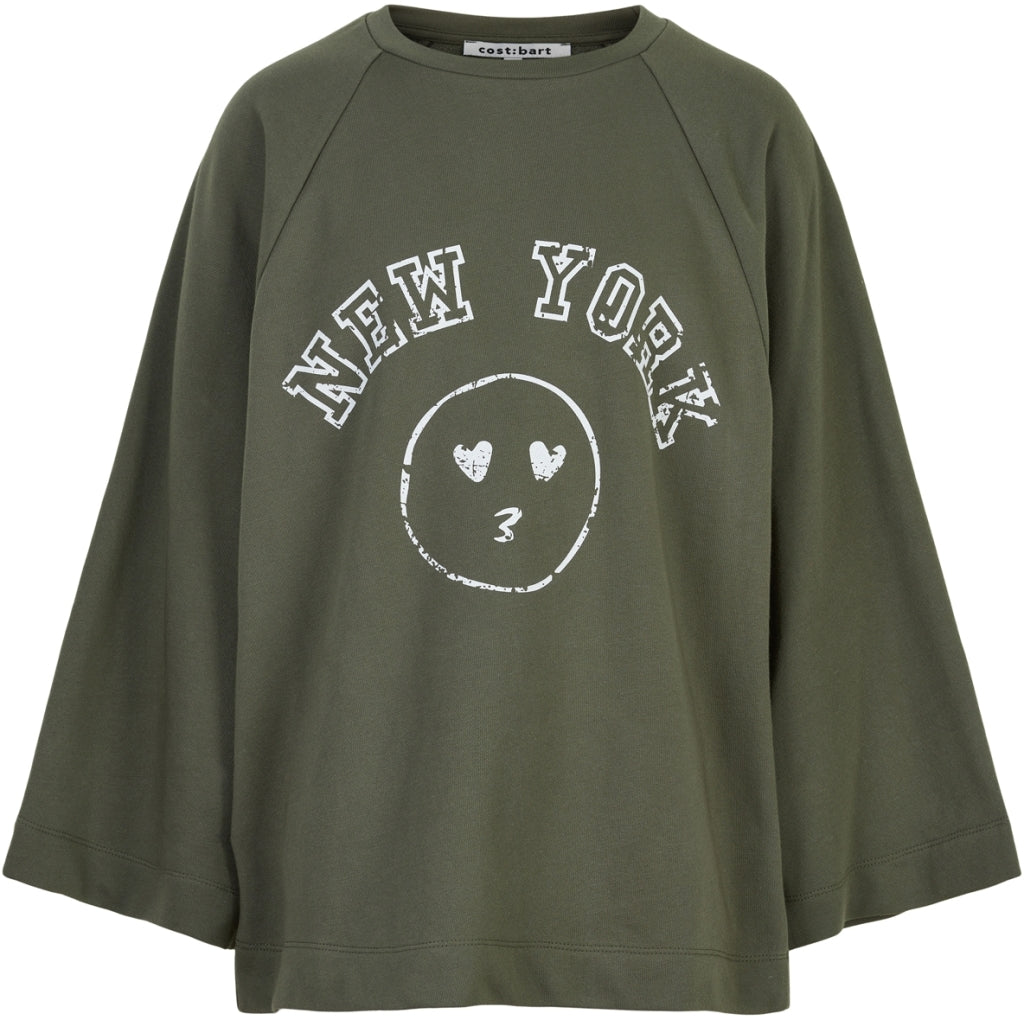 Cost:bart CBSol Oversize Sweatshirt Sweatshirt Deep lichen green