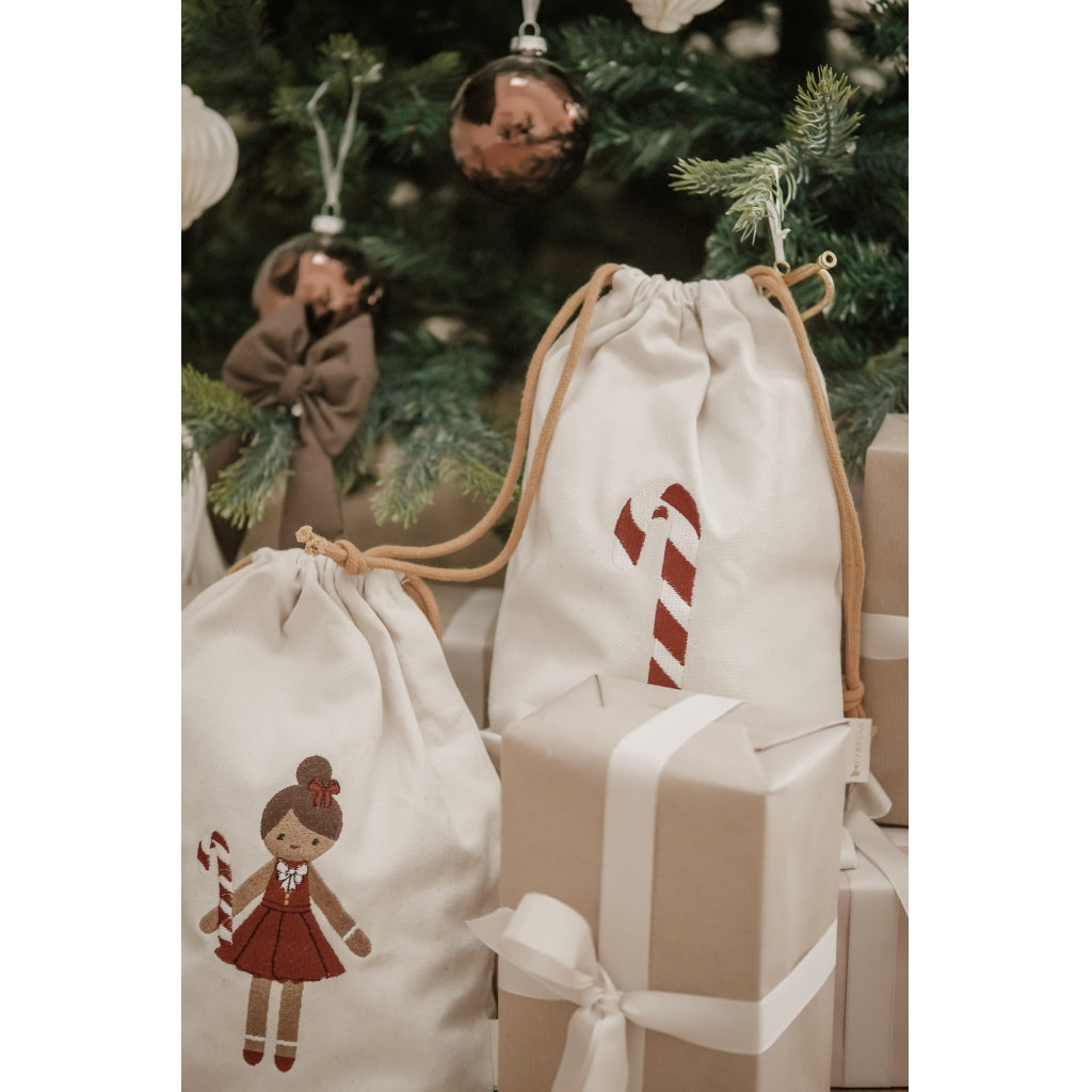 Fabelab Christmas Gift Bags - Candy Cane Decoration Seedpearl EMB