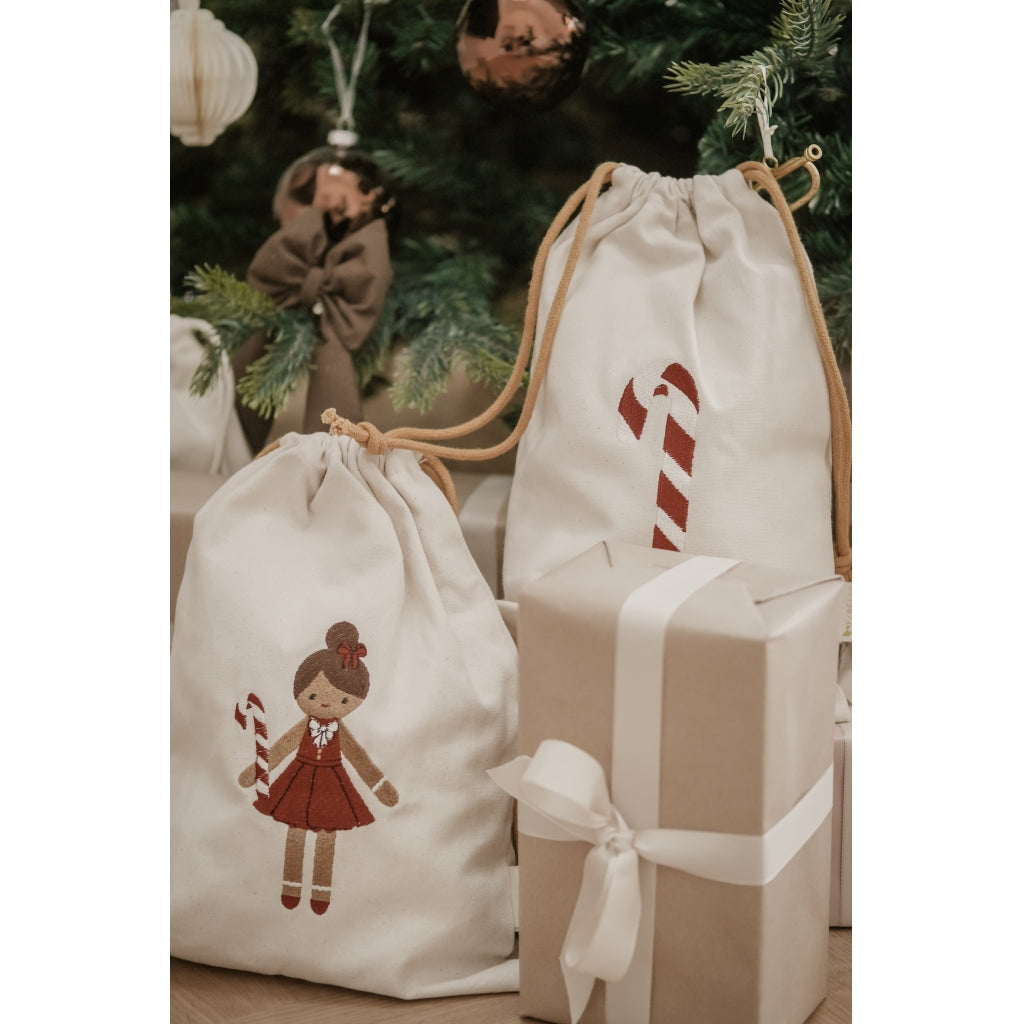 Fabelab Christmas Gift Bags - Gingerbread Girl Decoration Seedpearl EMB