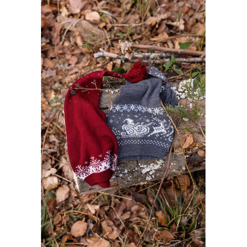 Mikk-Line Christmas Hat Jacquard Huer Antrazite