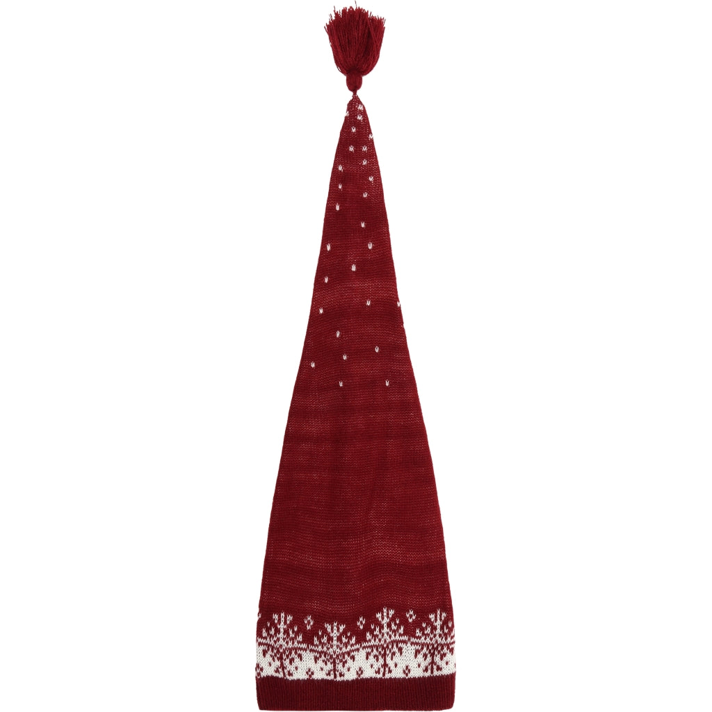 Mikk-Line Christmas Hat Jacquard Huer Red