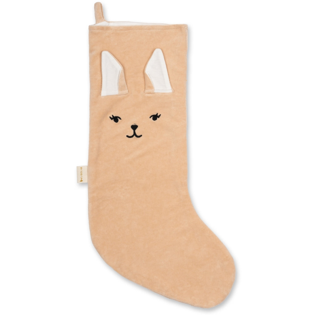 Fabelab Christmas Stocking - Bunny Decoration Dusty Rose