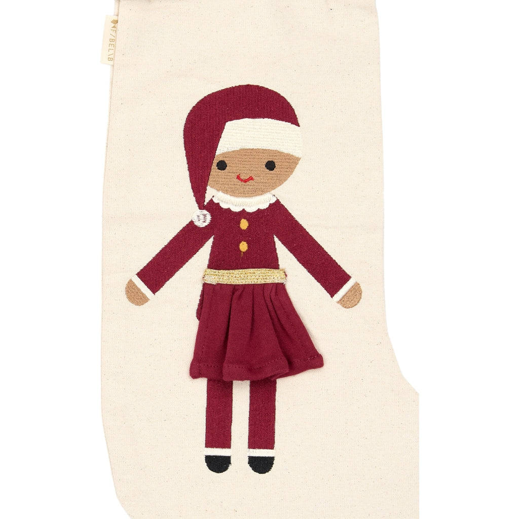 Fabelab Christmas Stocking - Sand Mrs. Santa Decoration Seedpearl