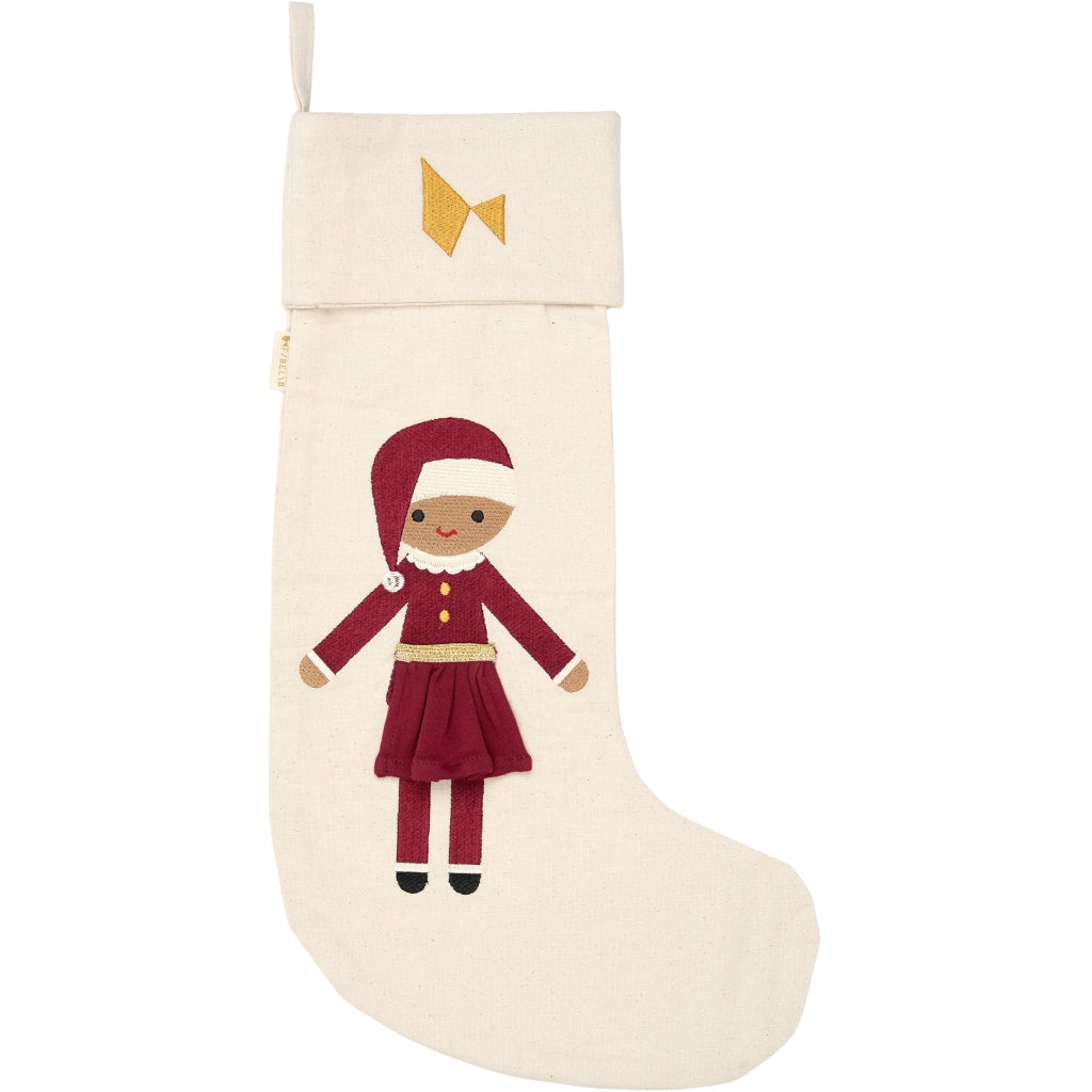 Fabelab Christmas Stocking - Sand Mrs. Santa Decoration Seedpearl