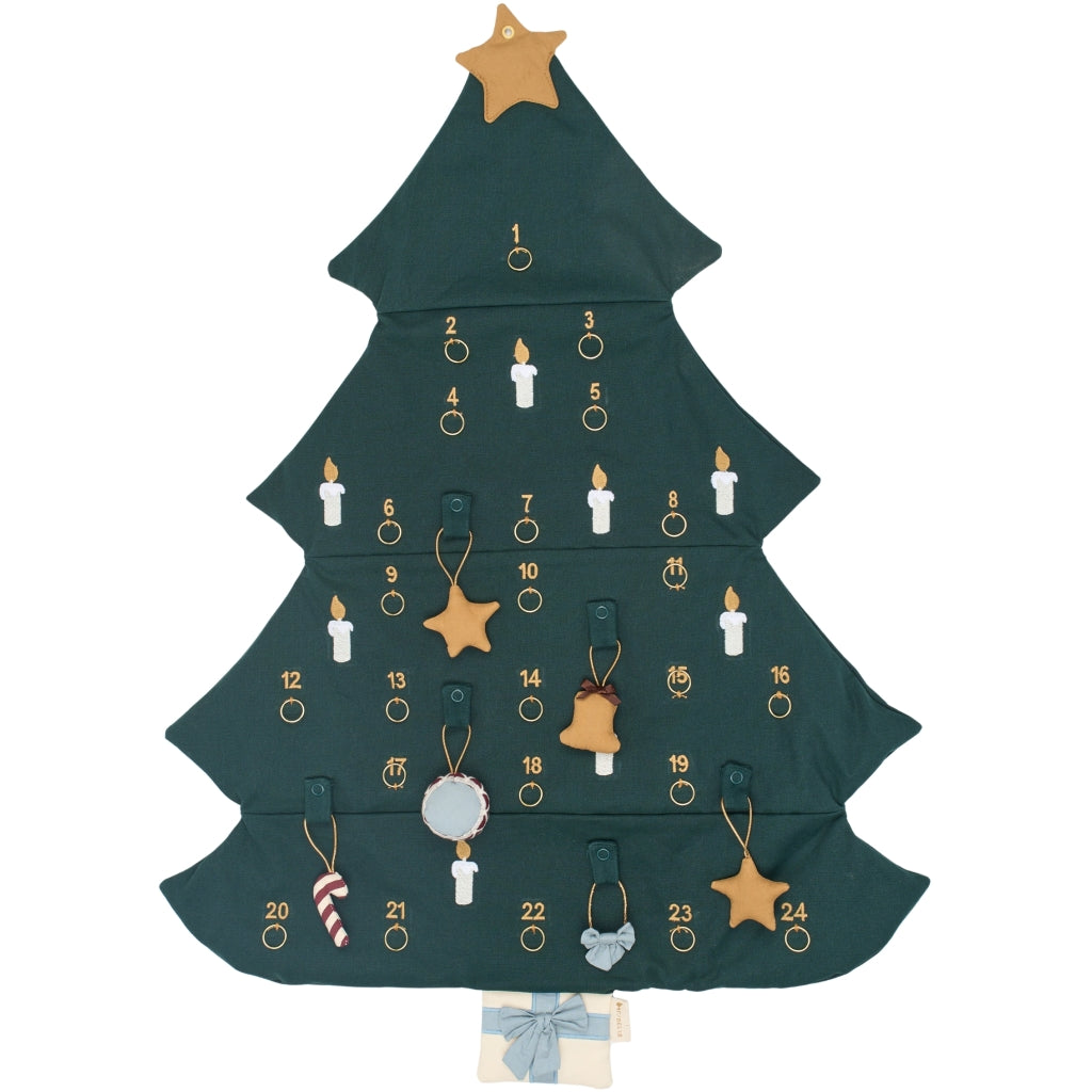 Fabelab Christmas Tree Wall Calender Decoration Seedpearl EMB