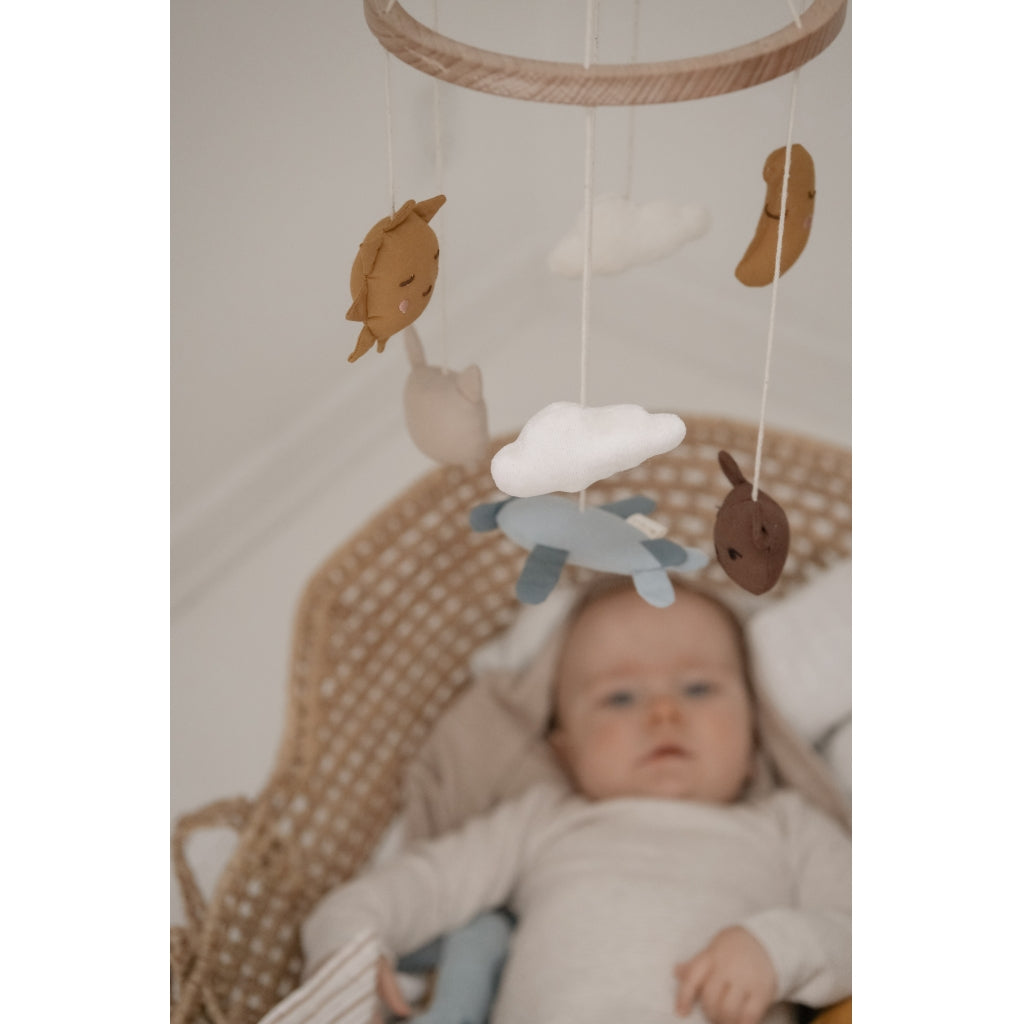 Fabelab Crib Mobile - In The Air Blue Baby Toys Goblin Blue