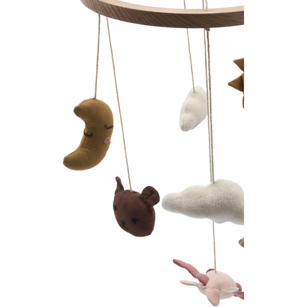 Fabelab Crib Mobile - In The Air Rose Baby Toys Ash Rose