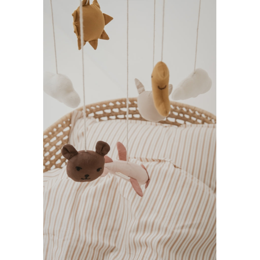 Fabelab Crib Mobile - In The Air Rose Baby Toys Ash Rose