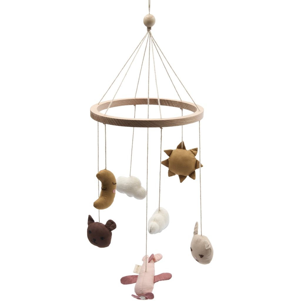 Fabelab Crib Mobile - In The Air Rose Baby Toys Ash Rose