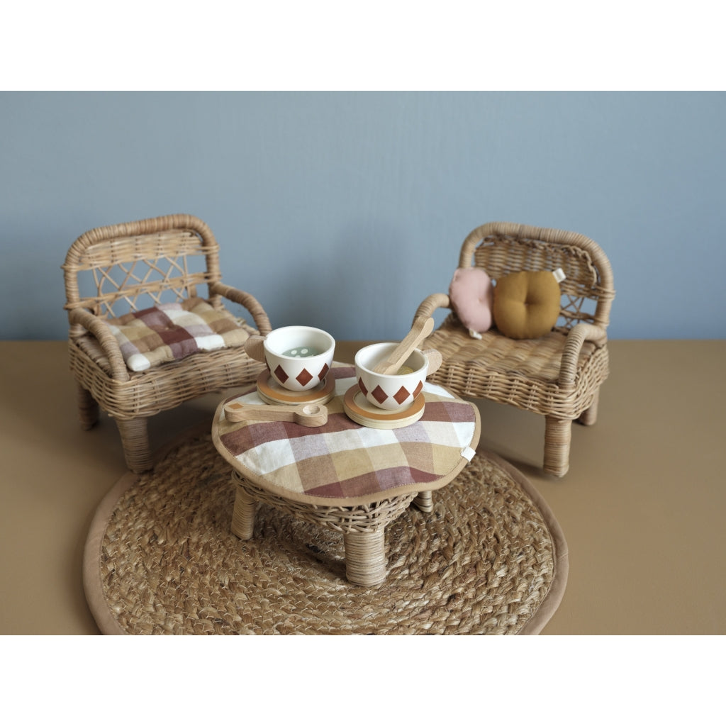 Fabelab Doll Chair - Rattan Dolls Rattan Natural
