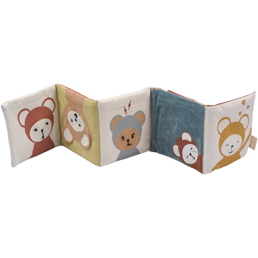 Fabelab Fabric Book - Bob has feelings Baby Toys Multi Colours
