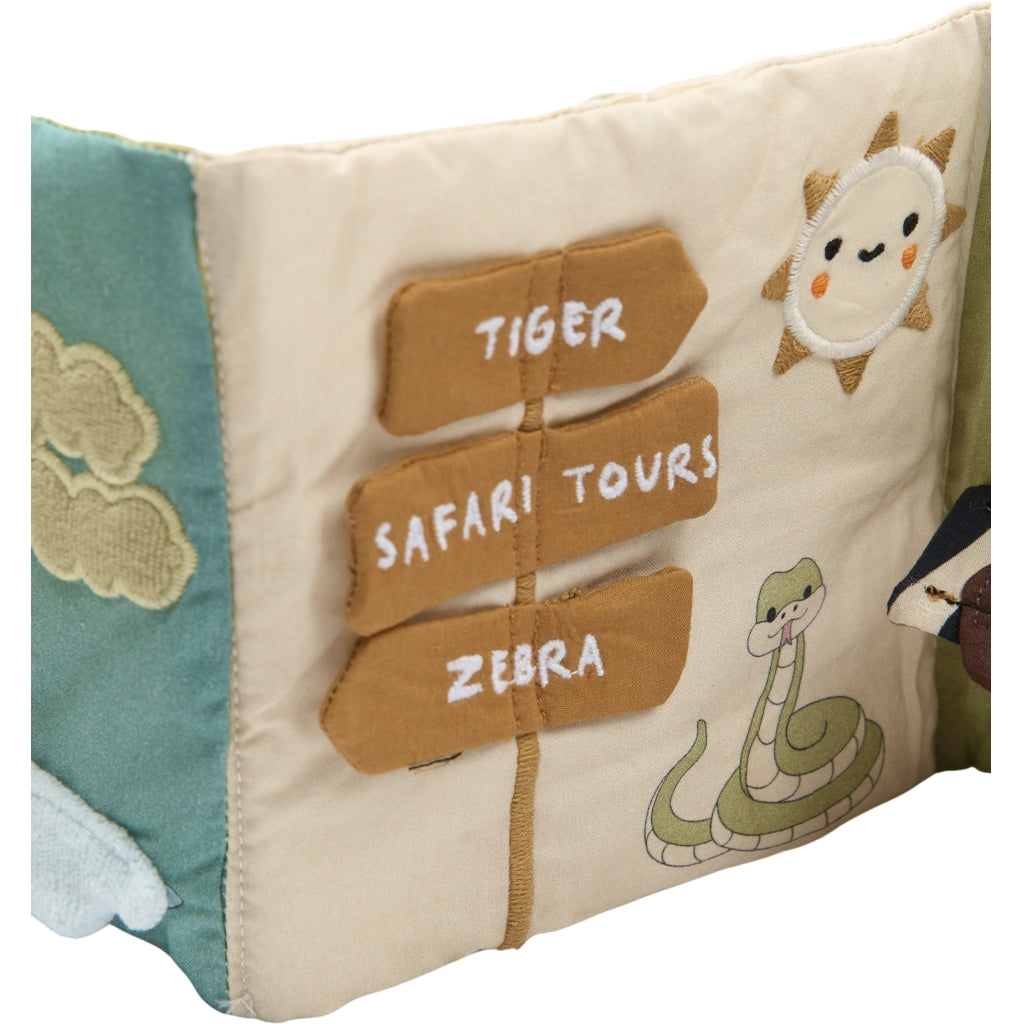 Fabelab Fabric Book - Safari Baby Toys Seedpearl