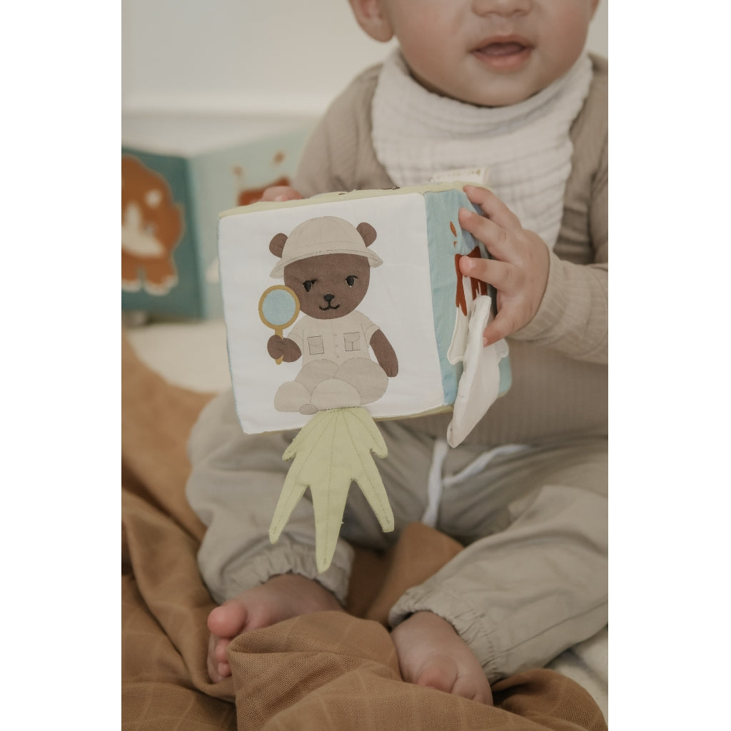Fabelab Fabric Cube - Dinoland Baby Toys Seedpearl